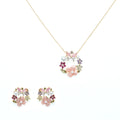 طقم إكليل الزهور بنقوش الحدائق Floral Wreath Garden Motif set